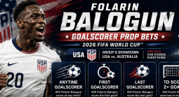 First, Anytime Goal Scorer Prop Bet Payout Odds - USA vs. Belgium: Folarin Balogun, Ricardo Pepi, Christian Pulisic