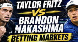 Taylor Fritz v Brandon Nakashima Betting Markets - ATP Cincinnati Quarterfinal Odds