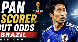 First, Anytime Goal Scorer Prop Bet Payout Odds vs. Brazil: Daichi Kamada, Ayase Ueda, Keito Nakamura, Daizen Maeda