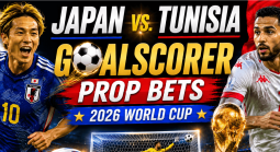 First, Anytime Goal Scorer Prop Bet Payout Odds - Tunisia v Japan: Ayase Ueda, Daizen Maeda, Junya Ito