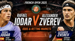 2026 French Open Betting Markets: Rafael Jodar v Alexander Zverev 