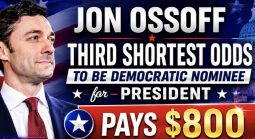 Georgia Senator Jon Ossoff Now Has Third Shortest Odds to Be Democratic Nominee for US President in 2028