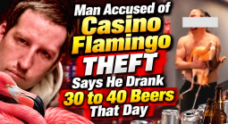  Flamingo Theft Defendant Takes Witness Stand: Says He Drank 30-40 Beers That Day 