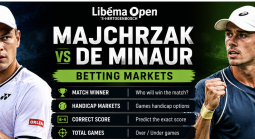 2026 ATP 's-Hertogenbosch Libéma Open Betting Markets: Kamil Majchrzak v Alex De Minaur