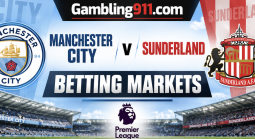 Manchester City v Sunderland Betting Odds 19 September 