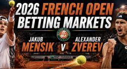 2026 French Open Betting Markets: Jakub Mensik v Alexander Zverev