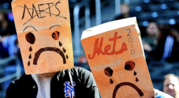 Mets fans bags over heads