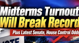 Midterms Turnout Will Break Record, Plus Latest Senate, House Control Odds
