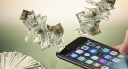 Money coming out of iPhone