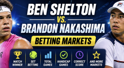 Ben Shelton v Brandon Nakashima Betting Markets - ATP Montreal 2026 Odds