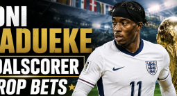 First, Anytime Goal Scorer Prop Bet Payout Odds - England vs. Congo: Noni Madueke, Jude Bellingham, Declan Rice