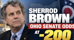 Sherrod Brown -200 Favorite to Win Ohio Senate as Jon Husted Payout Odds at $160