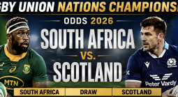 Rugby Union Nations Championship Odds 2026: South Africa vs. Scotland First, Anytime Tryscorer: