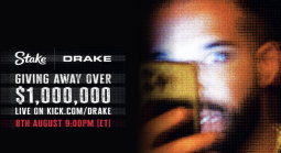 Stake Announces New Drake Kick Stream with $1 Million Giveaway
