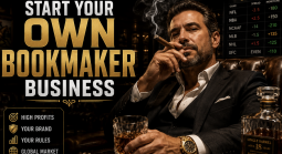 Start your own bookmaker business - man with cigar and drinking bourbon