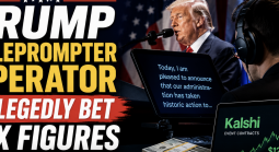 White House Teleprompter Operator Reportedly Made $100K Betting on Trump's Speeches