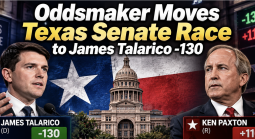 Oddsmaker Moves Texas Senate Race to James Talarico -130, Ken Paxton Pays Even Odds