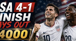 USA Wins vs. Paraguay: 4-1 Final Score Pays Out $4000 for Every $100 Bet