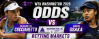 Elisabetta Cocciaretto v Naomi Osaka Betting Markets - WTA Washington 2026 Odds