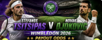 Stefanos Tsitsipas v Novak Djokovic Wimbledon 2026 Payout Odds