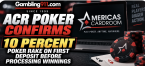 ACR Poker Confirms 10 Percent Poker Rake on First Depost Before Processing Winnings