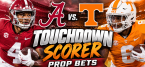Find Alabama vs. Tennessee Touchdown Scorer Player Prop Bets: DeSean Bishop, Trae'shawn Brown, Keelon Russell 