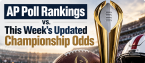 AP Poll Rankings vs. This Week's Updated Championship Odds 