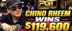 Controversial Los Angeles Poker Pro Chino Rheem Wins $119,600 at PokerGO Tour Sprint Event #1, Las Vegas
