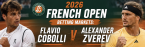 2026 French Open Betting Markets: Flavio Cobolli v Alexander Zverev