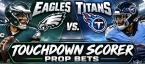 Eagles vs. Titans Touchdown Scorer Prop Bets: Saquon Barkley, Jalen Hurts, DeVonta Smith