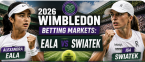 2026 Wimbledon Betting Markets: Alexandra Eala v Iga Swiatek