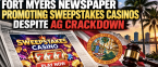 Fort Myers Newspaper Promoting Sweepstakes Casinos Despite AG Crackdown on Reddit, Other Social Media Platforms