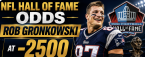 NLF Hall of Fame Odds Rob Gronkowski at -2500
