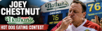 Joey Chestnut 2026 Nathan's Hot Dog Odds Include Number Eaten in Addition to Will He Win