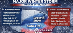 Major winter storm forecast for January 24-25, 2026