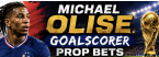 Michael Olise Goalscorer Payout Odds - France vs. Morocco - World Cup 2026