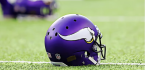 Minnesota Vikings helmet on field 