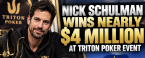 New York City Poker Pro Nick Schulman Wins $3.85 Million at Triton Main Event