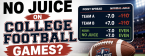 Where Can I Find No Juice Lines (+100) on College Football Games?