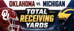 Oklahoma vs. Michigan Total Receiving Yards: Trell Harris, Isaiah Sategna III, Andrew Marsh