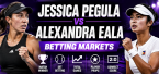 Jessica Pegula v Alexandra Eala Betting Markets - WTA Washington 2026 Odds