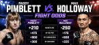 Max Holloway vs. Paddy Pimblett Fight Odds Released