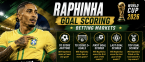 What Are the Payout Odds for Raphinha First, Anytime Goal Scorer Brazil vs. Morocco?