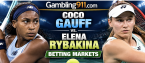 Coco Gauff v Elena Rybakina Betting Markets US Open September 10
