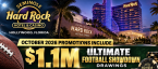 Seminole Hard Rock Hotel & Casino Hollywood Florida October 2026 Promotions Include $1.1M Ultimate Football Showdown Drawings