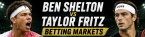 ATP Halle 2026 Betting Markets: Ben Shelton v Taylor Fritz Payout Odds