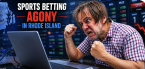 Angry man with headline for Rhode Island sad sports betting offerings