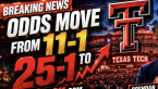 Texas Tech odds move
