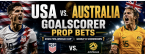 First, Anytime Goal Scorer Prop Bet Payouts USA vs. Australia: Folarin Balogun, Christian Pulisic, Malik Tillman