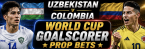 Anytime Goal Scorer Prop Bet Payouts Uzbekistan v Colombia: Luis Suarez, Luis Diaz, James Rodriguez